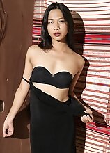 Ladyboy Bianca enchants with her slim figure and sleek black hair. Watch her as she shows off her all-natural body and plays with her cock!